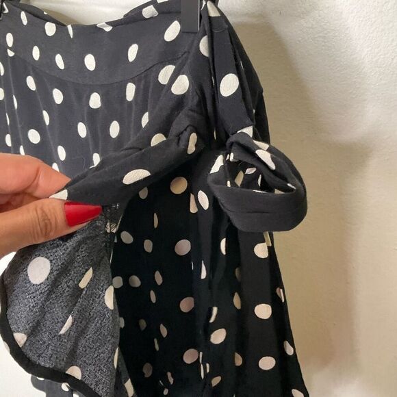 Zara Polka Dot Wrap Skort - Picture 6 of 8